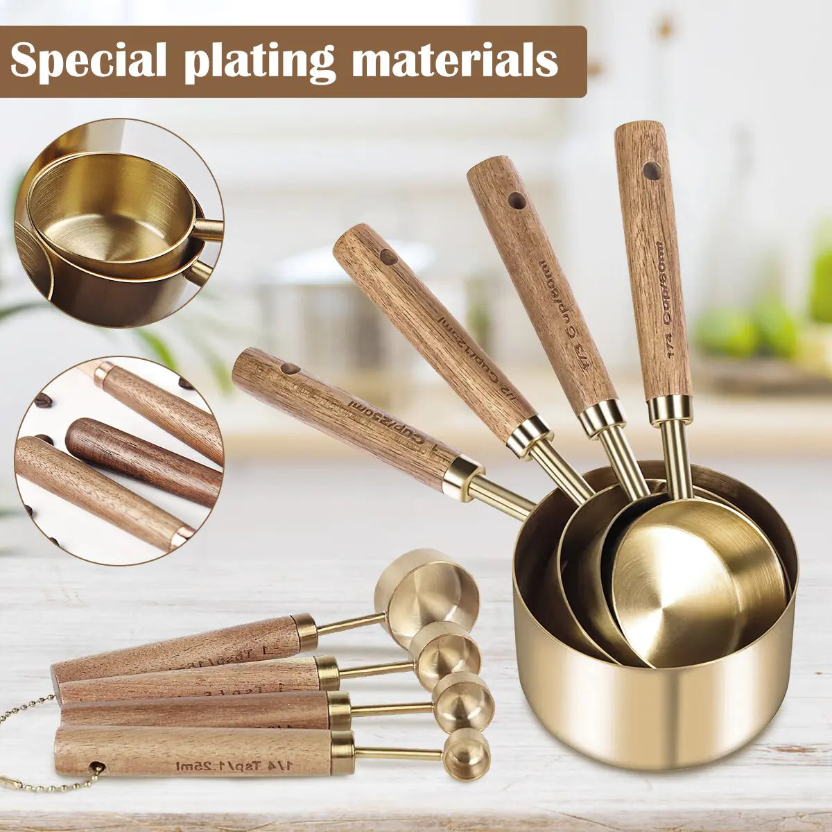 8-Piece Measure Cup and Spoon Set