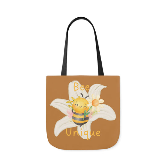 RBRZ "Bee unique" Canvas Tote Bag, 5-Color Straps