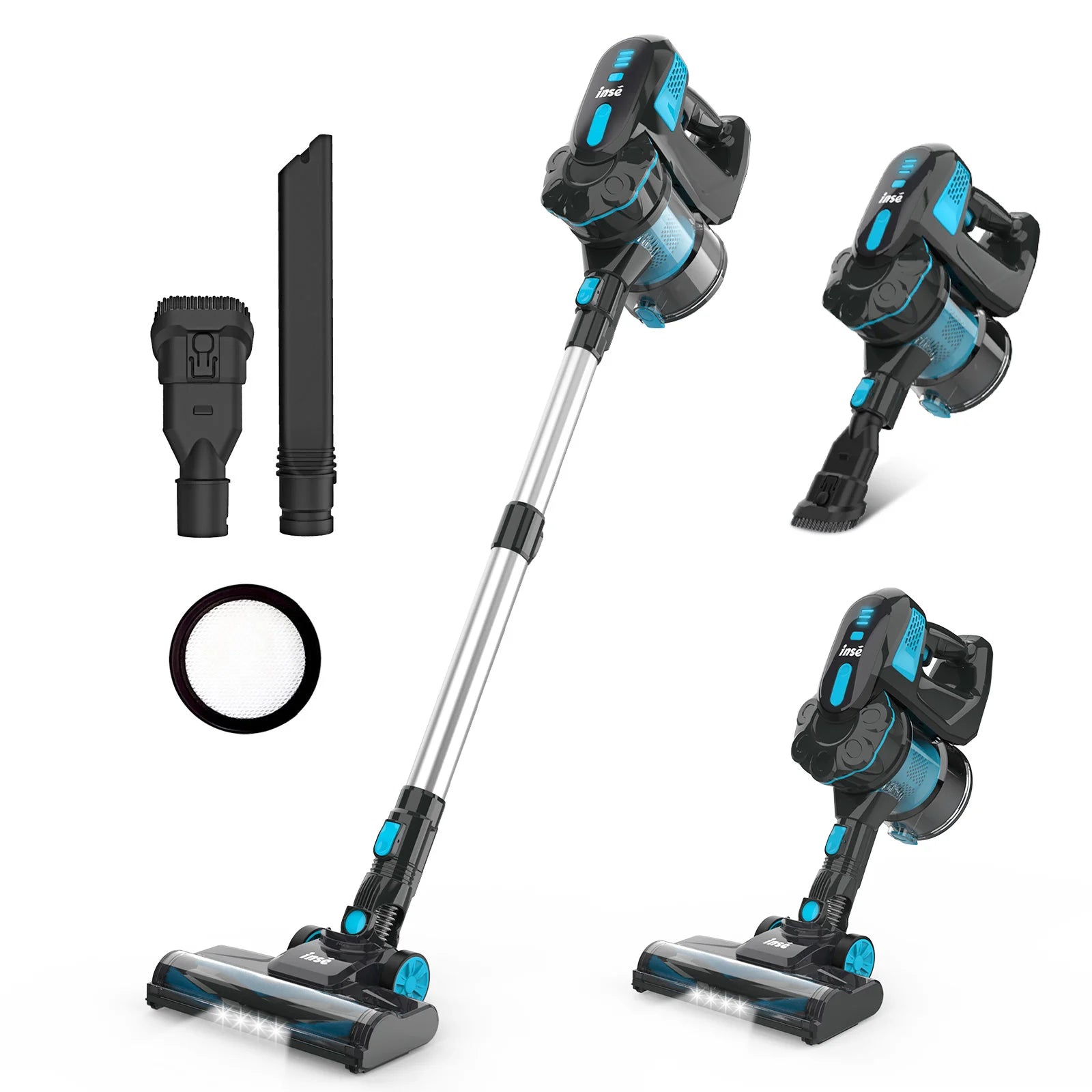  6-In-1 Cordless Stick Vacuum up to 40Min Runtime, 20Kpa 