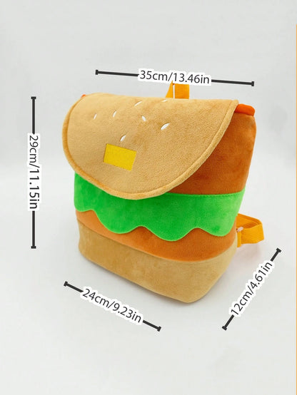 Hamburger Flip Top Backpack 