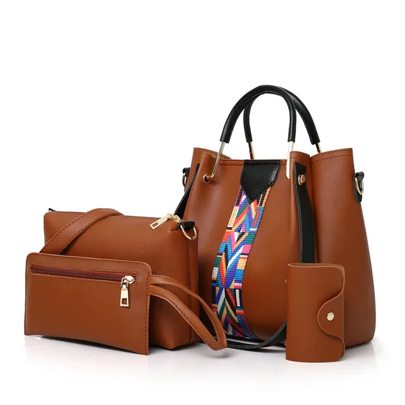 4-Piece Set Women Handbag