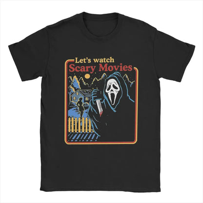 Vintage 'Let's Watch Scary Movies' Horror T-Shirt