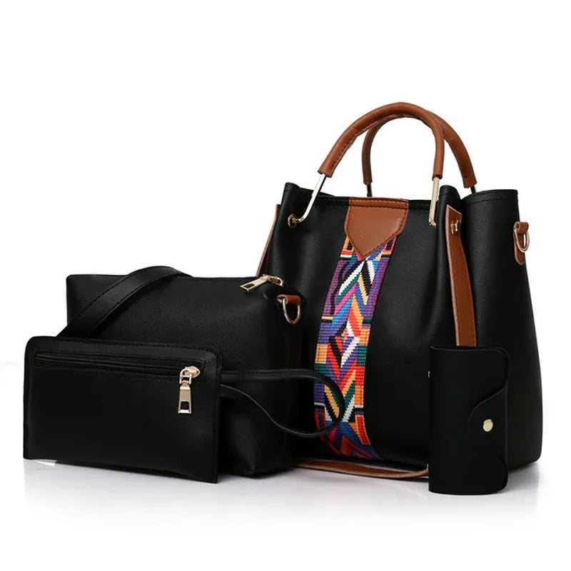 4-Piece Set Women Handbag