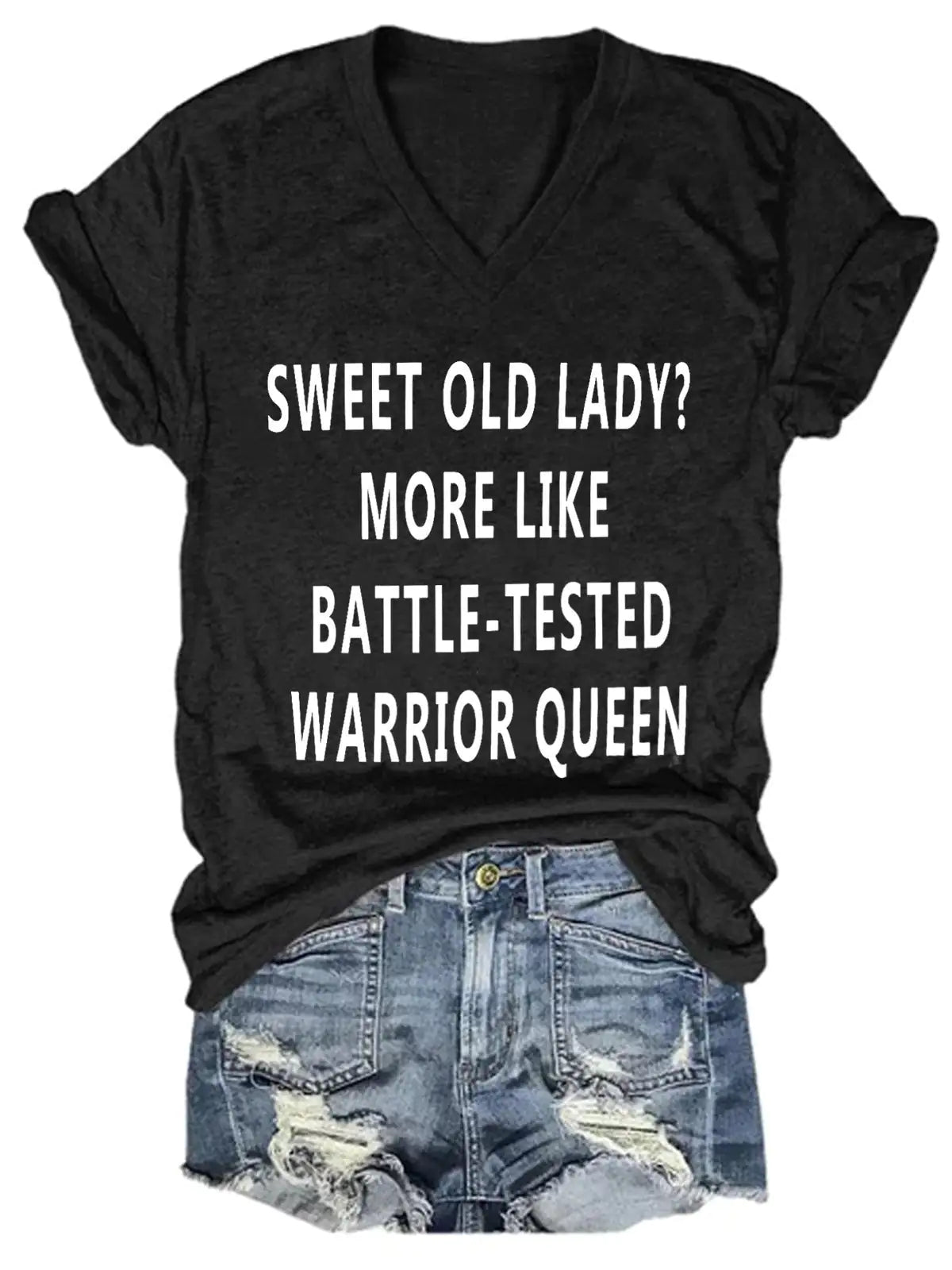 Women's "Sweet Old Lady" Print Tee