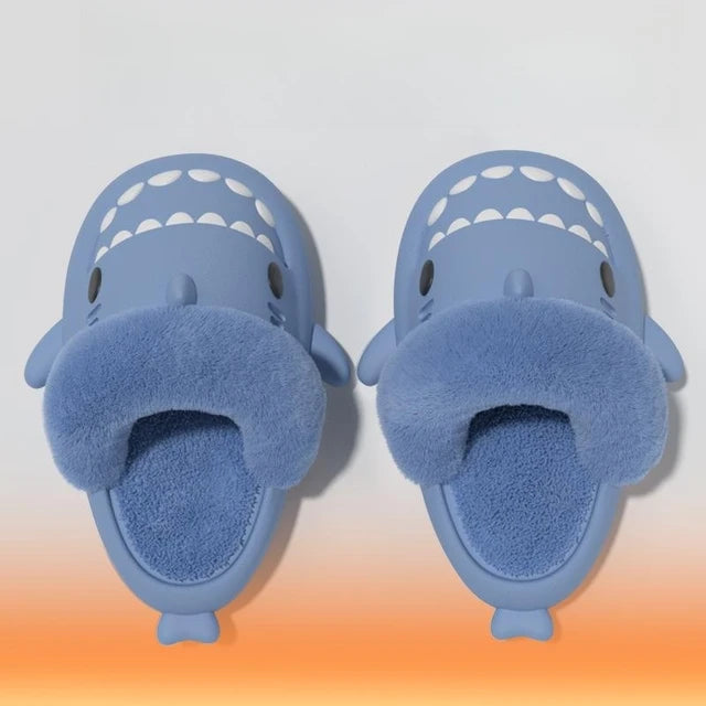 Plush Shark Slippers