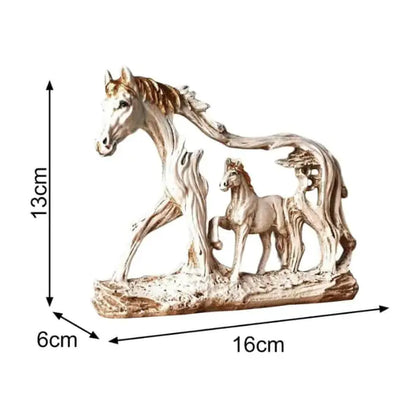 Wild Duality Horse Sculpture