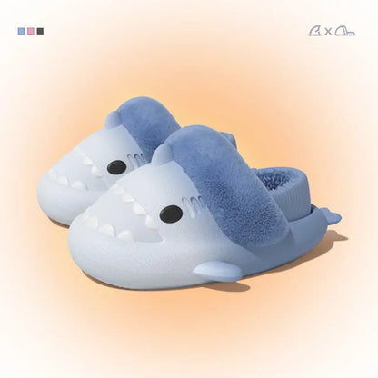 Plush Shark Slippers