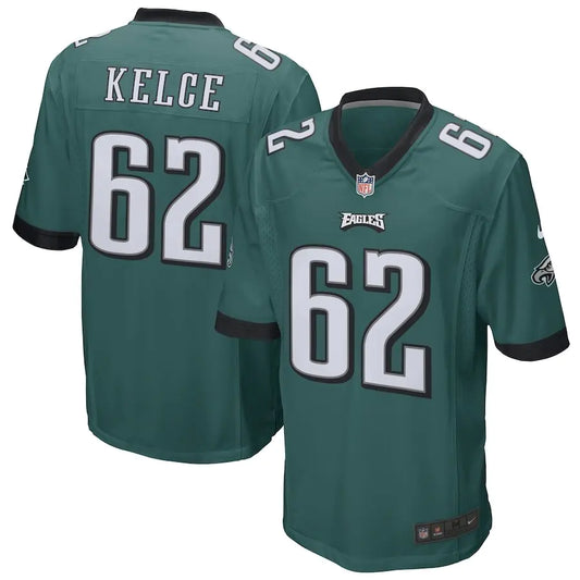 Men's Philadelphia Eagles Jason Kelce Midnight Green Jersey