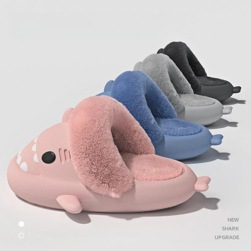 Plush Shark Slippers