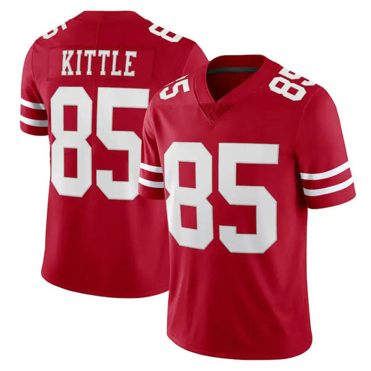 Men's San Francisco 49ers Scarlet Red Jersey McCaffrey/Bosa/Kittle/Purdy