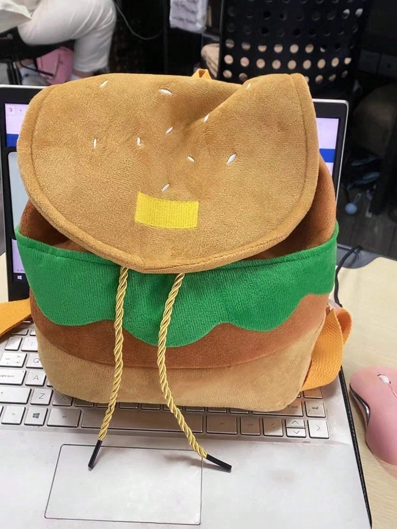 Hamburger Flip Top Backpack 