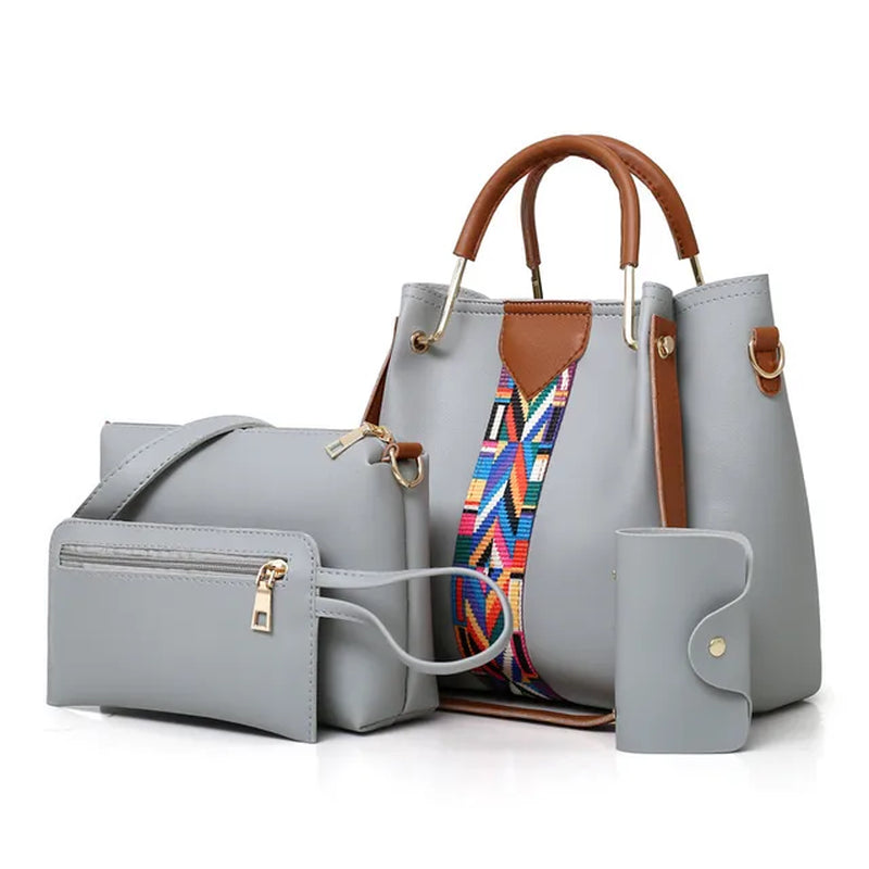 4-Piece Set Women Handbag