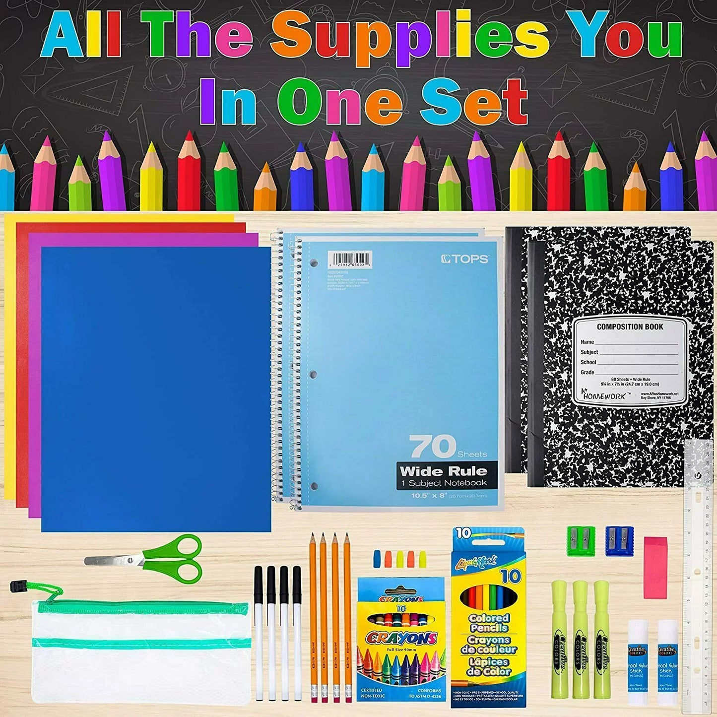  Back to School Supplies Bundle Kit