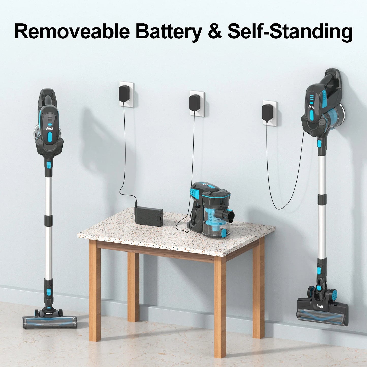  6-In-1 Cordless Stick Vacuum up to 40Min Runtime, 20Kpa 