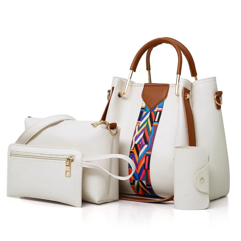 4-Piece Set Women Handbag