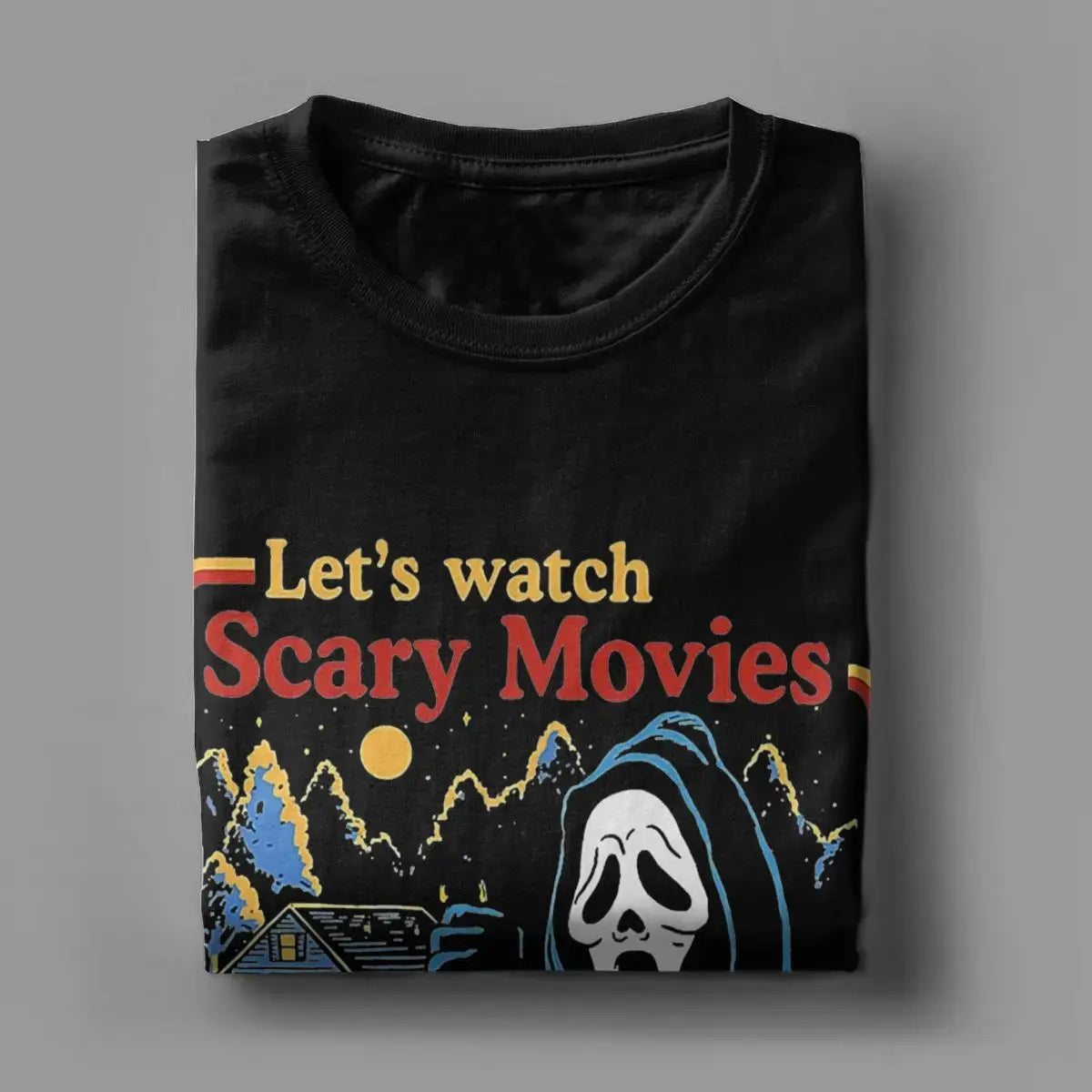 Vintage 'Let's Watch Scary Movies' Horror T-Shirt