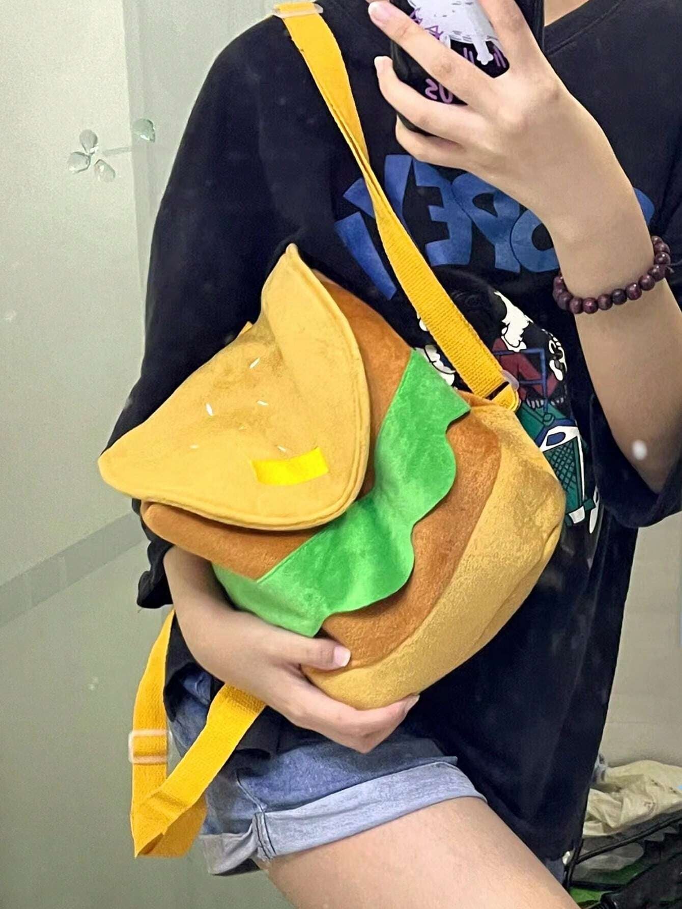 Hamburger Flip Top Backpack 