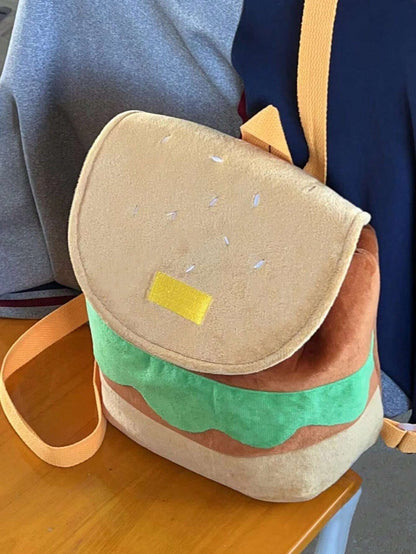 Hamburger Flip Top Backpack 