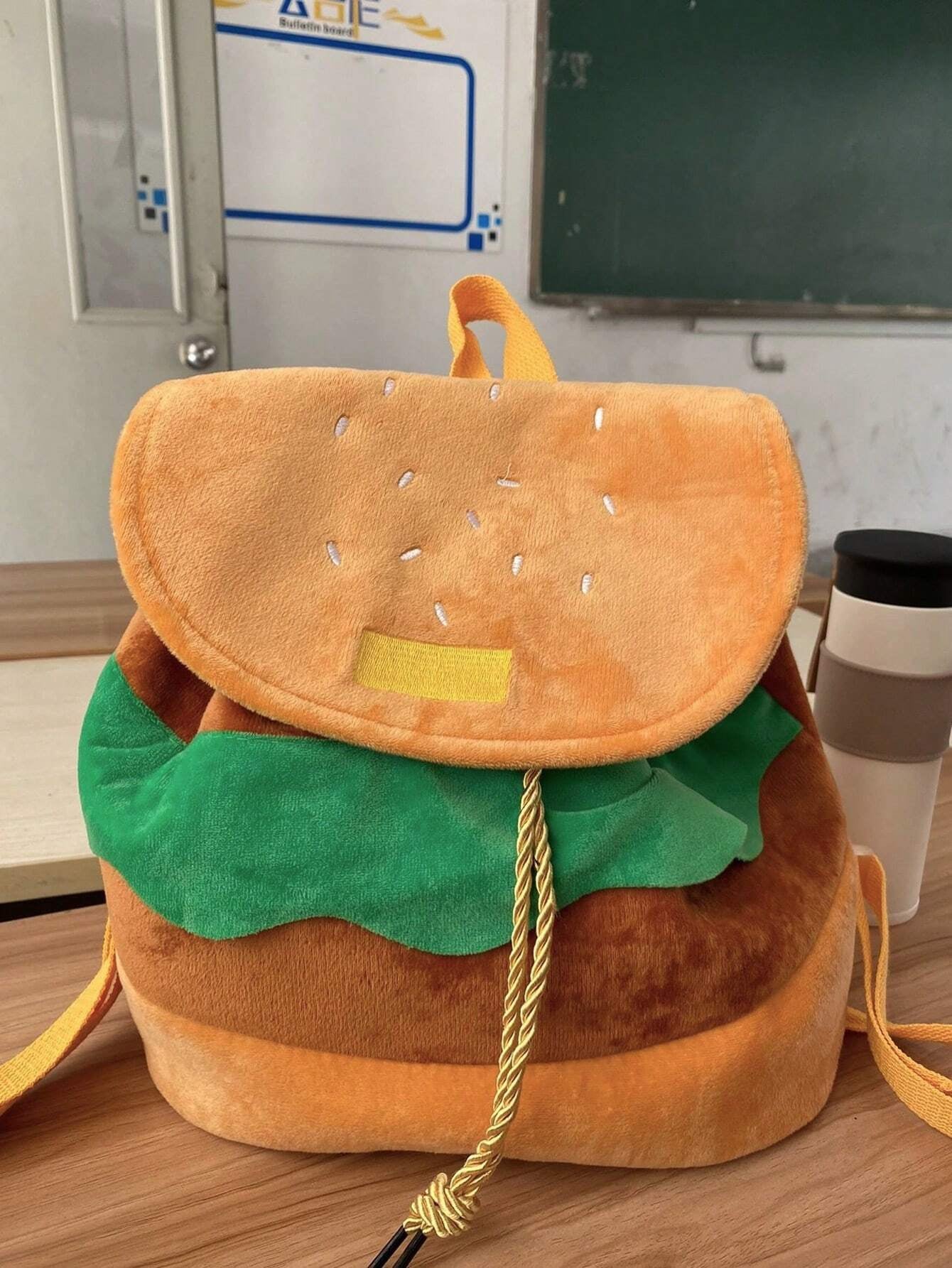 Hamburger Flip Top Backpack 