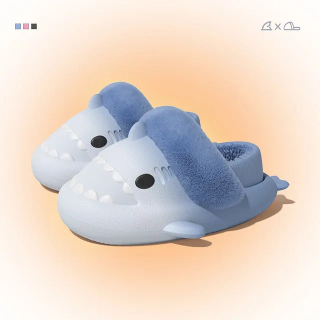 Plush Shark Slippers