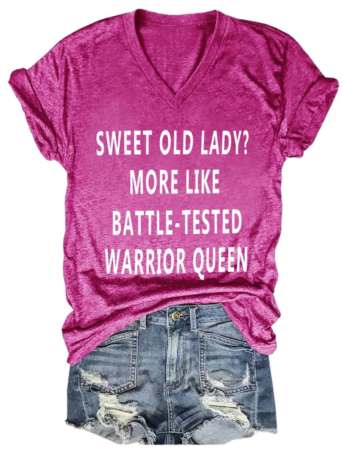 Women's "Sweet Old Lady" Print Tee