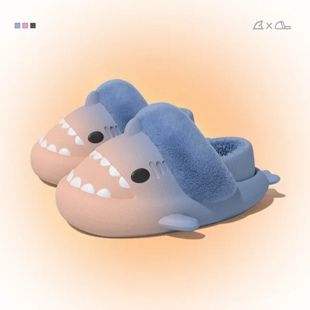 Plush Shark Slippers