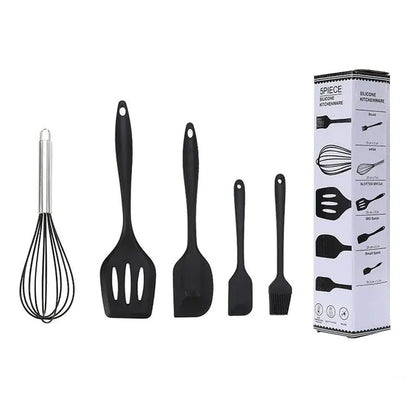 5/12pc Kitchen Utensil Set w/ Wooden Handle