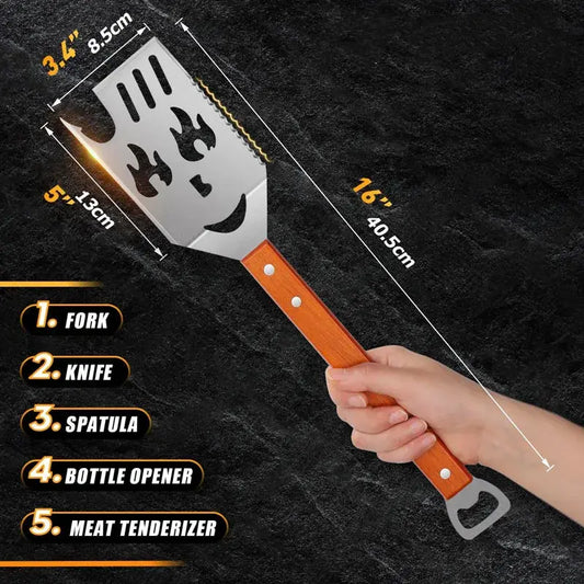 5-in-1 Stainless Steel BBQ Spatula