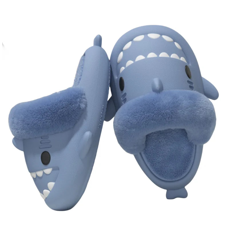 Plush Shark Slippers