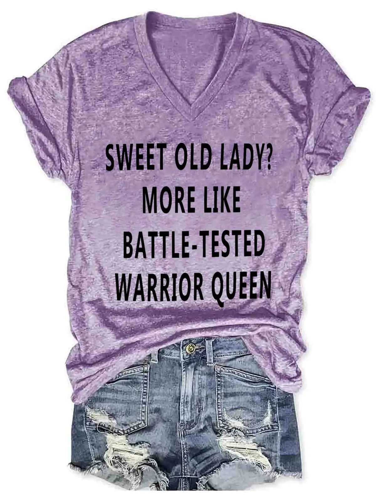 Women's "Sweet Old Lady" Print Tee